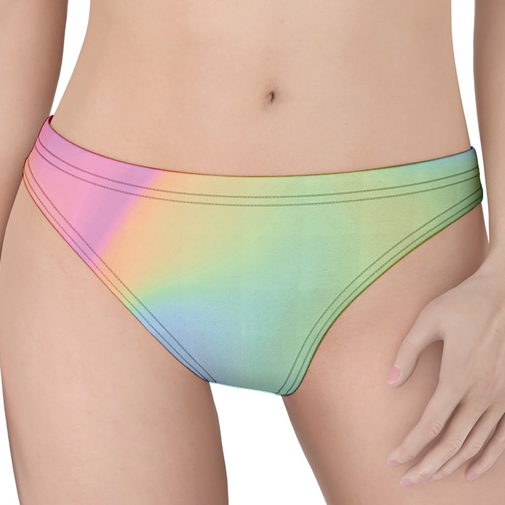 Pastel Holographic Print Women's Thong