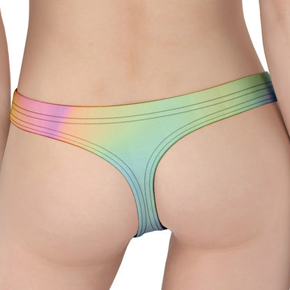 Pastel Holographic Print Women's Thong