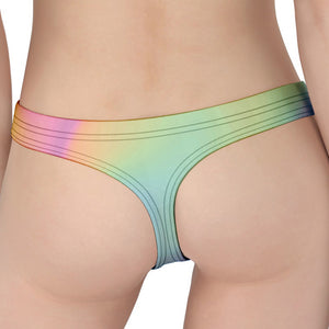 Pastel Holographic Print Women's Thong