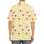 Pastel Macaron Pattern Print Aloha Shirt