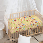 Pastel Macaron Pattern Print Baby Crib Sheet