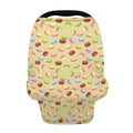 Pastel Macaron Pattern Print Baby Seat Cover
