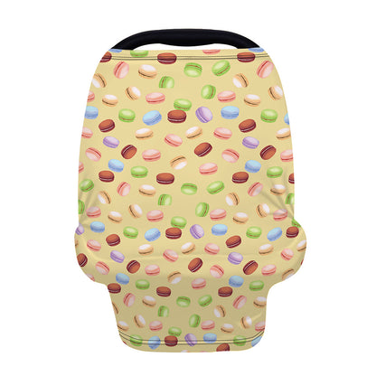 Pastel Macaron Pattern Print Baby Seat Cover