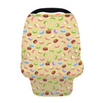 Pastel Macaron Pattern Print Baby Seat Cover