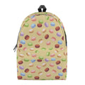 Pastel Macaron Pattern Print School Backpack