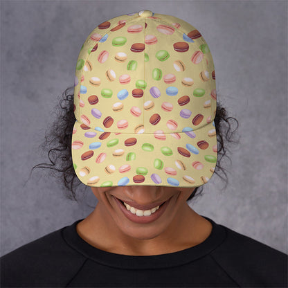 Pastel Macaron Pattern Print Baseball Cap