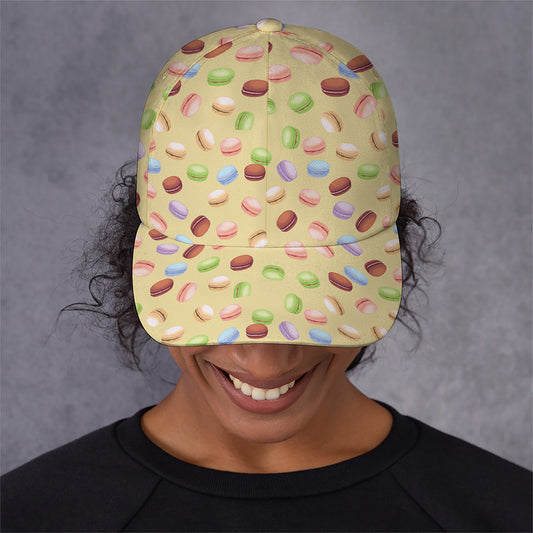 Pastel Macaron Pattern Print Baseball Cap