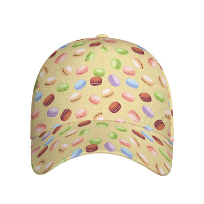 Pastel Macaron Pattern Print Baseball Cap