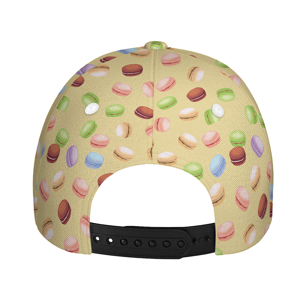Pastel Macaron Pattern Print Baseball Cap