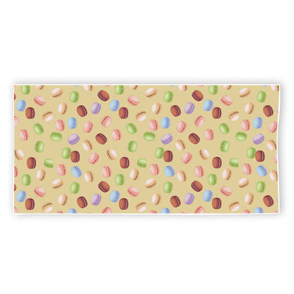 Pastel Macaron Pattern Print Beach Towel
