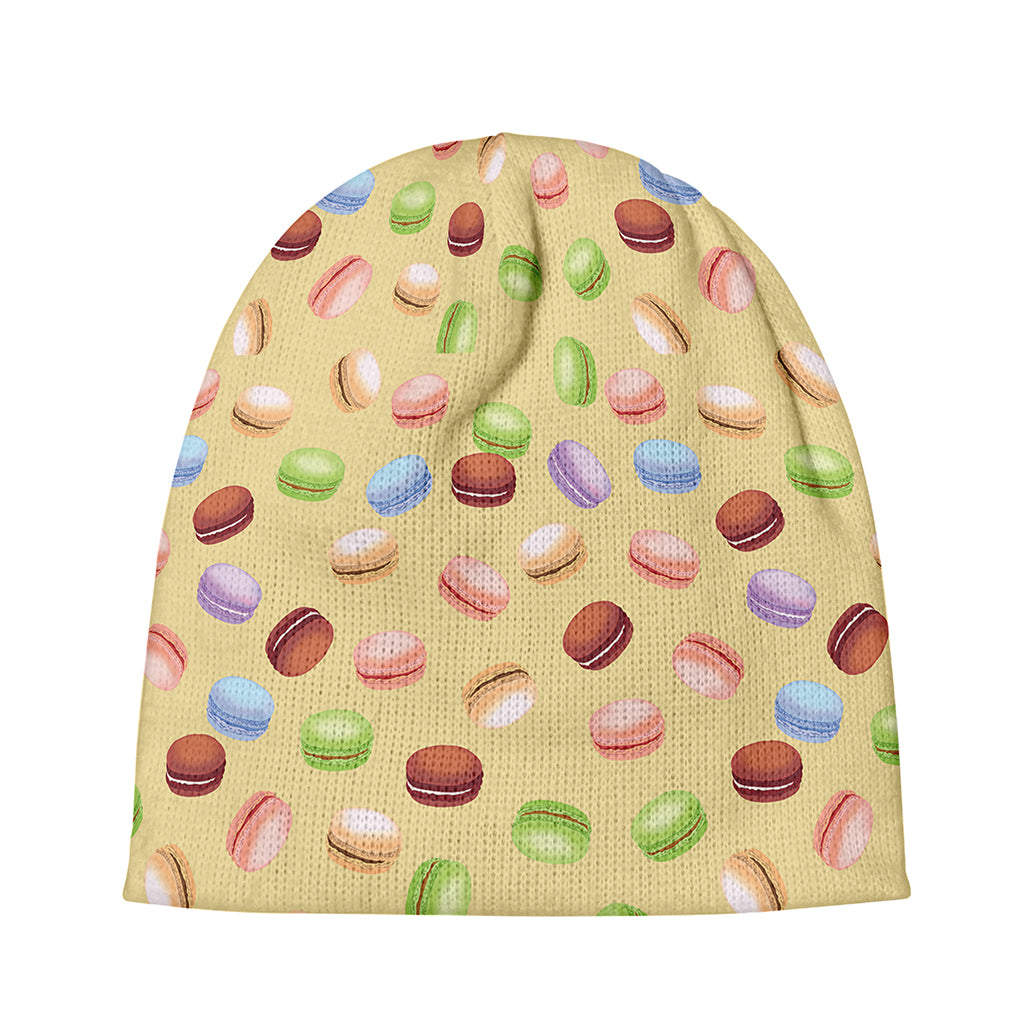 Pastel Macaron Pattern Print Beanie