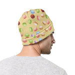 Pastel Macaron Pattern Print Beanie