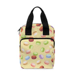 Pastel Macaron Pattern Print Bible Tote Bag
