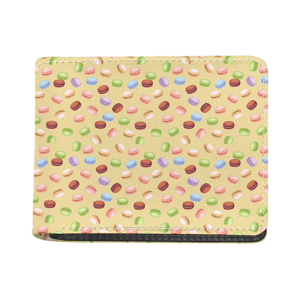 Pastel Macaron Pattern Print Bifold Wallet