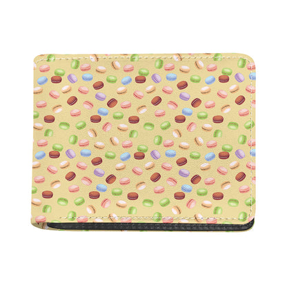 Pastel Macaron Pattern Print Bifold Wallet