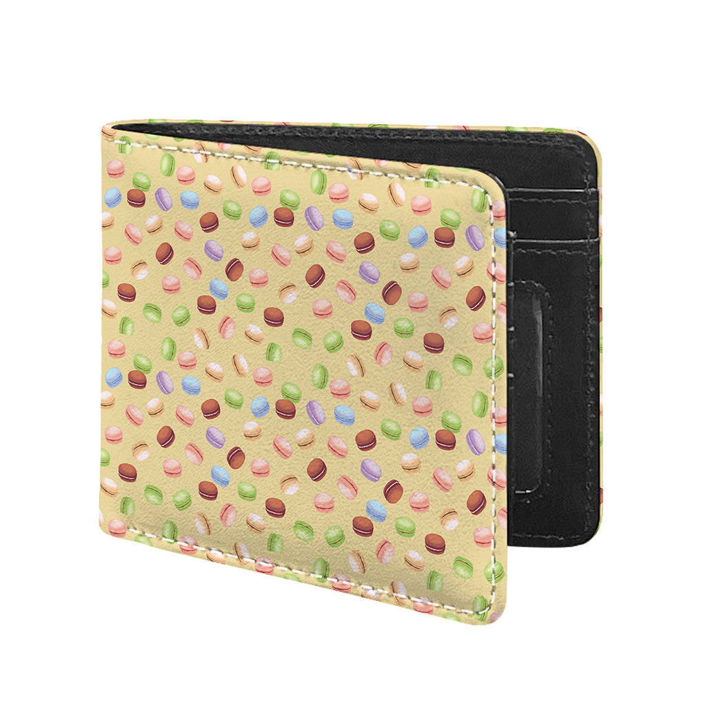 Pastel Macaron Pattern Print Bifold Wallet