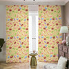 Pastel Macaron Pattern Print Blackout Pencil Pleat Curtains