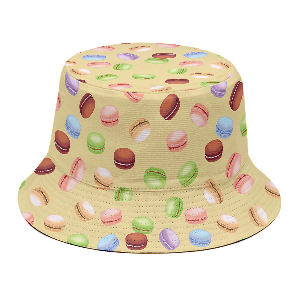 Pastel Macaron Pattern Print Bucket Hat