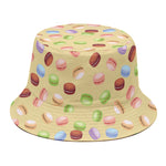 Pastel Macaron Pattern Print Bucket Hat