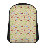 Pastel Macaron Pattern Print Casual Backpack