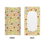 Pastel Macaron Pattern Print Changing Pad Cover
