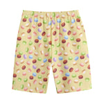 Pastel Macaron Pattern Print Cotton Shorts