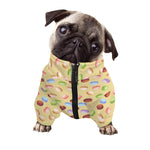 Pastel Macaron Pattern Print Dog Zip Up Jacket
