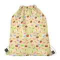 Pastel Macaron Pattern Print Drawstring Bag