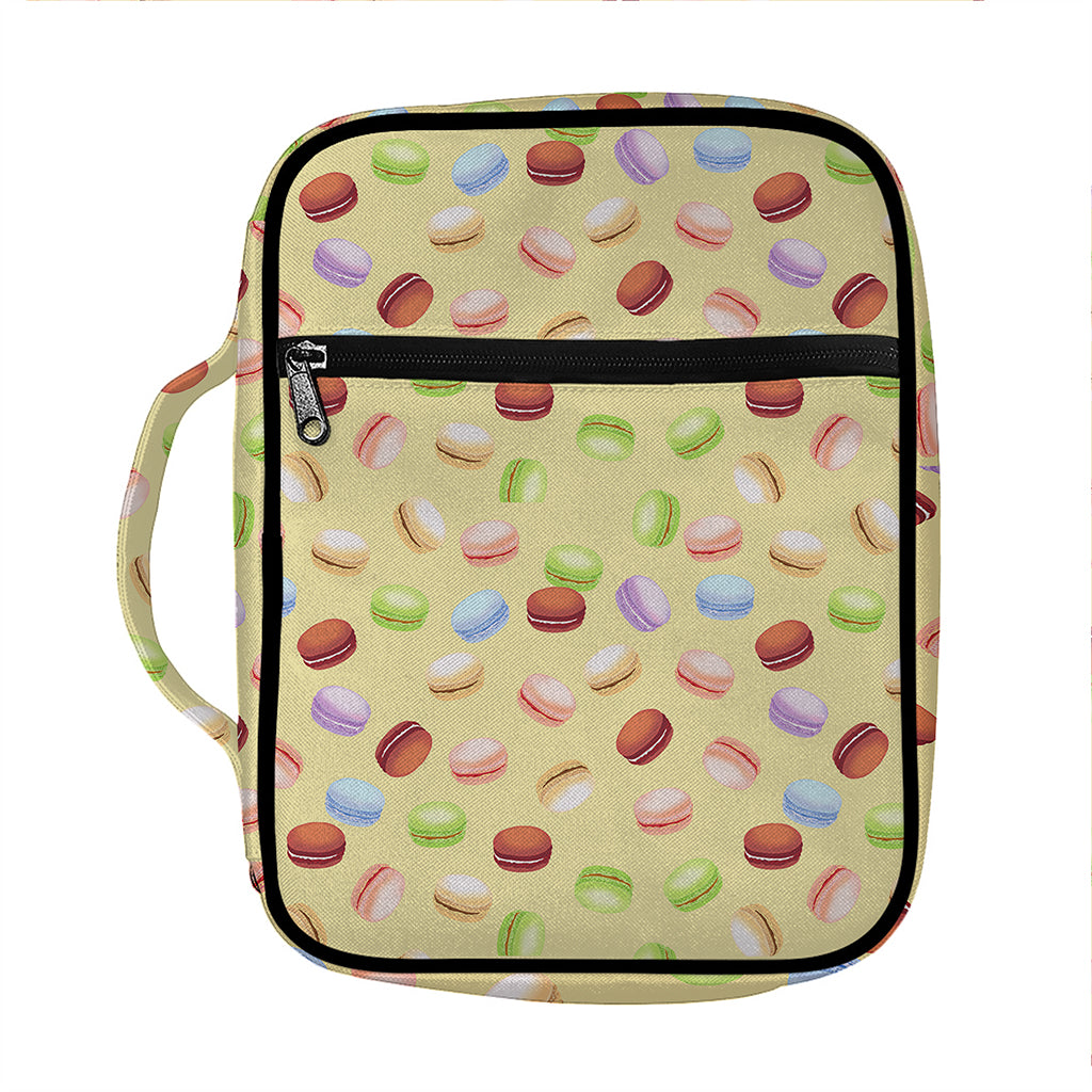 Pastel Macaron Pattern Print Front Pocket Bible Bag