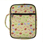 Pastel Macaron Pattern Print Front Pocket Bible Bag