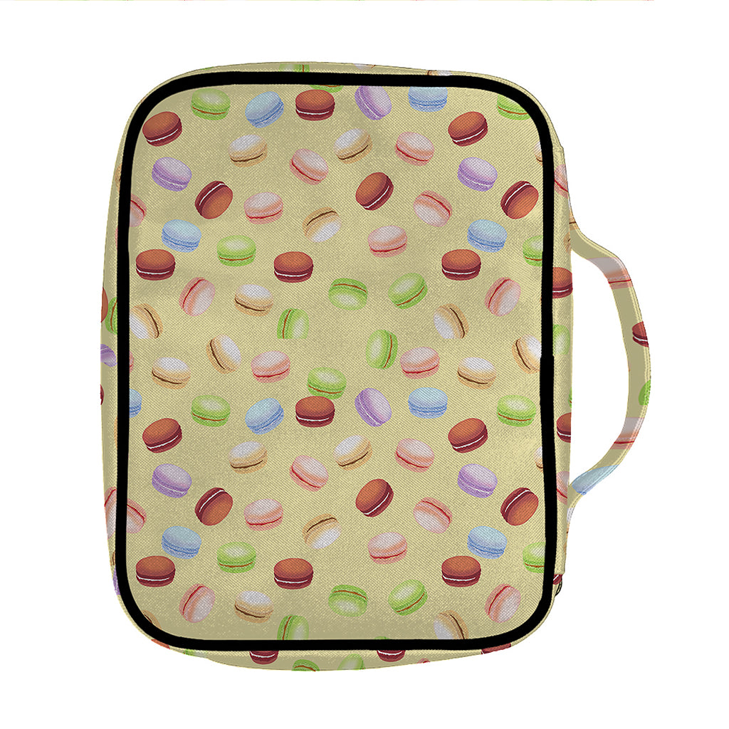 Pastel Macaron Pattern Print Front Pocket Bible Bag