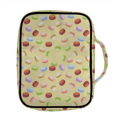Pastel Macaron Pattern Print Front Pocket Bible Bag