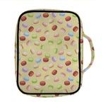 Pastel Macaron Pattern Print Front Pocket Bible Bag