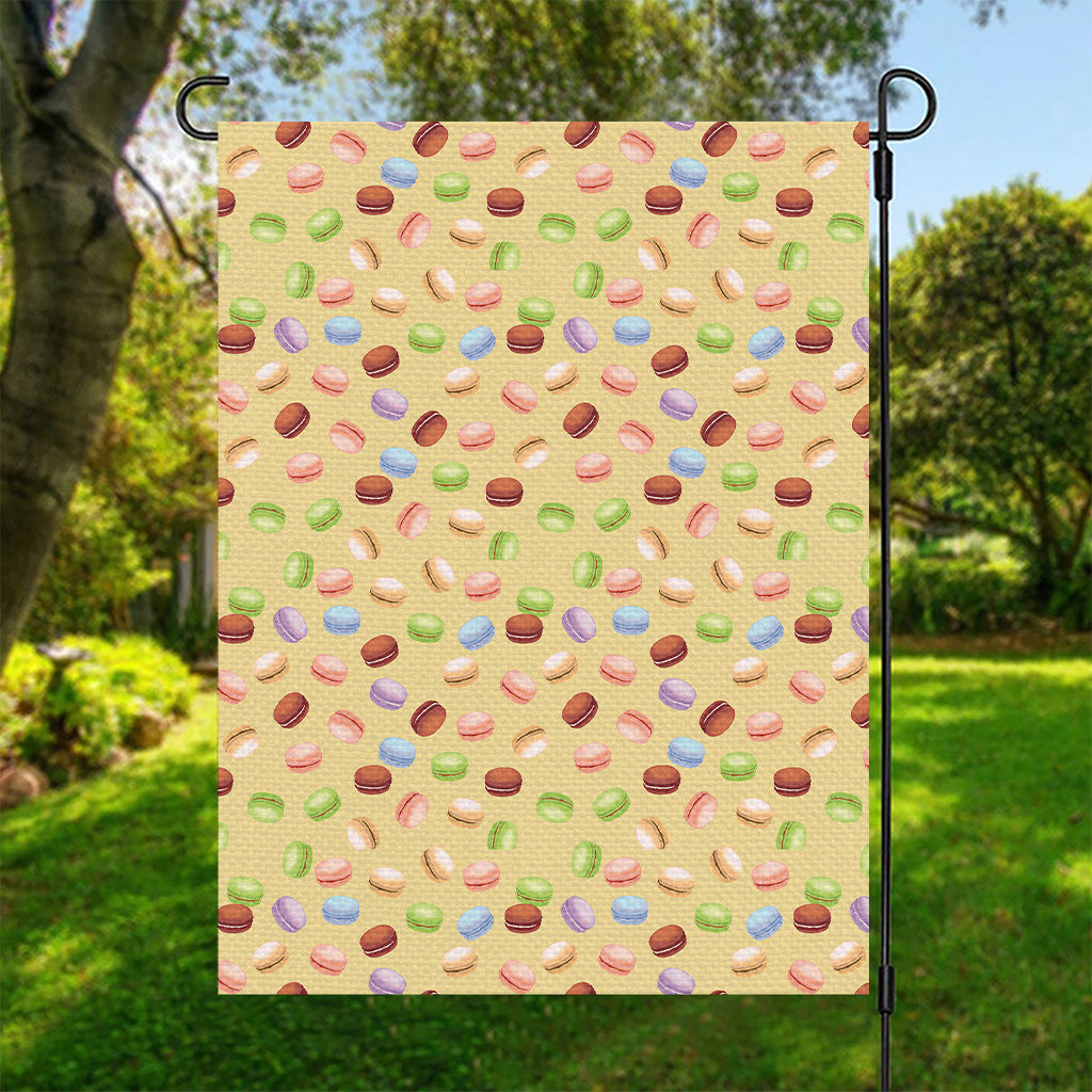 Pastel Macaron Pattern Print Garden Flag