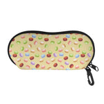 Pastel Macaron Pattern Print Glasses Case