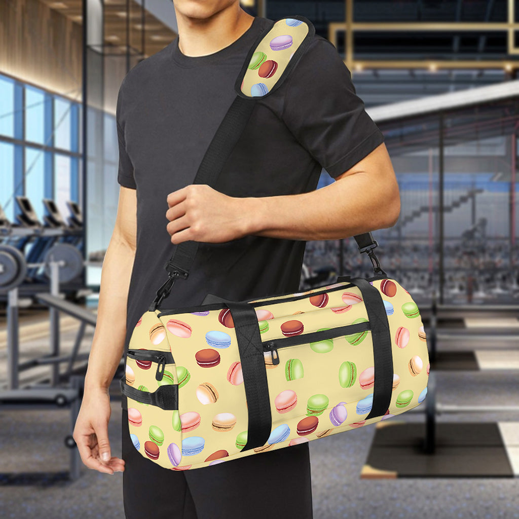 Pastel Macaron Pattern Print Gym Bag