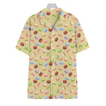 Pastel Macaron Pattern Print Hawaiian Shirt