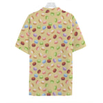 Pastel Macaron Pattern Print Hawaiian Shirt