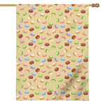 Pastel Macaron Pattern Print House Flag