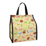 Pastel Macaron Pattern Print Insulated Lunch Tote