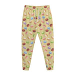 Pastel Macaron Pattern Print Jogger Pants