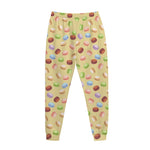 Pastel Macaron Pattern Print Jogger Pants