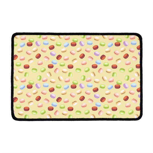 Pastel Macaron Pattern Print Kitchen Mat