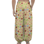 Pastel Macaron Pattern Print Lantern Pants