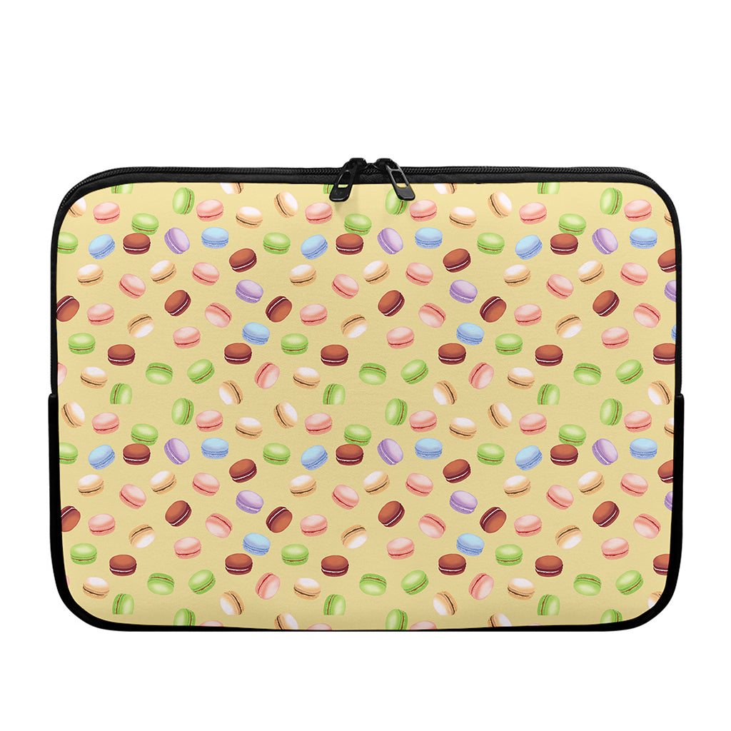 Pastel Macaron Pattern Print Laptop Sleeve