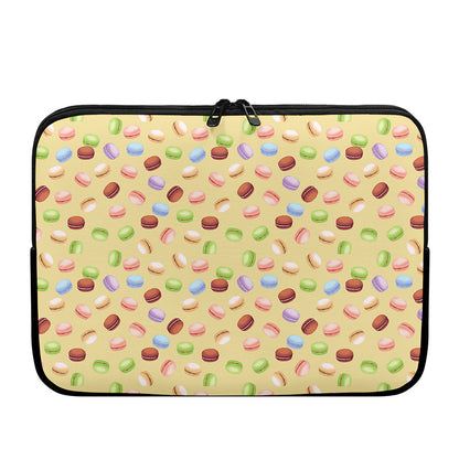Pastel Macaron Pattern Print Laptop Sleeve