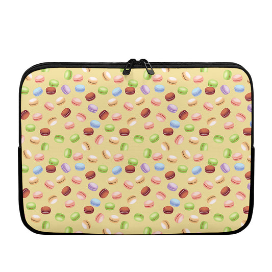 Pastel Macaron Pattern Print Laptop Sleeve