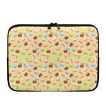 Pastel Macaron Pattern Print Laptop Sleeve