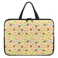 Pastel Macaron Pattern Print Laptop Sleeve With Handle