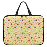 Pastel Macaron Pattern Print Laptop Sleeve With Handle